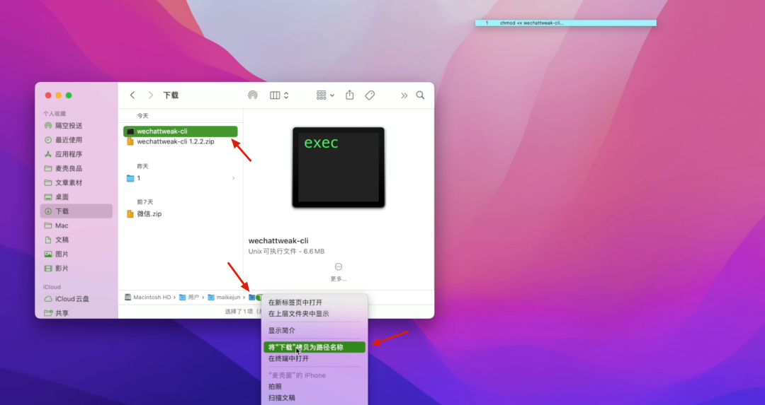 Mac如何安装微信多开&防撤回插件Tweak
